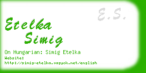 etelka simig business card